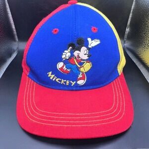 RARE Vintage Mickey’s For Kids Stuff Single Stitch Primary Colors Baseball Cap